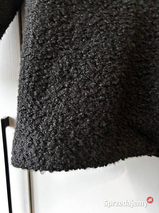 Płaszcz damski LXL czarny płaszcz damski boucle Kurtki i płaszcze Wyszków