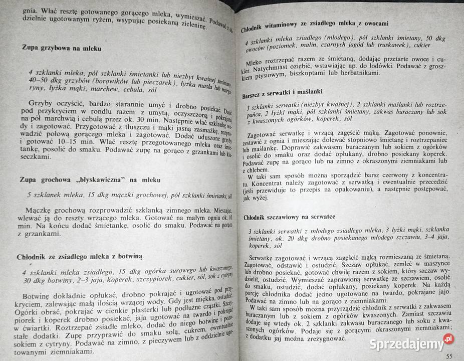 Mleko w potrawach i napojach Zofia Maciesowicz miękka Chełm