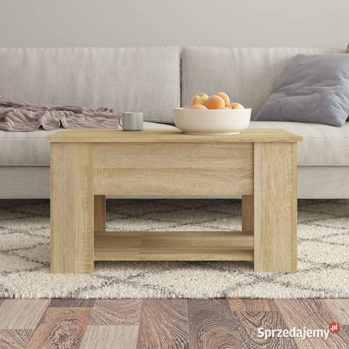 Stolik kawowy dąb sonoma 79x49x41 materiał