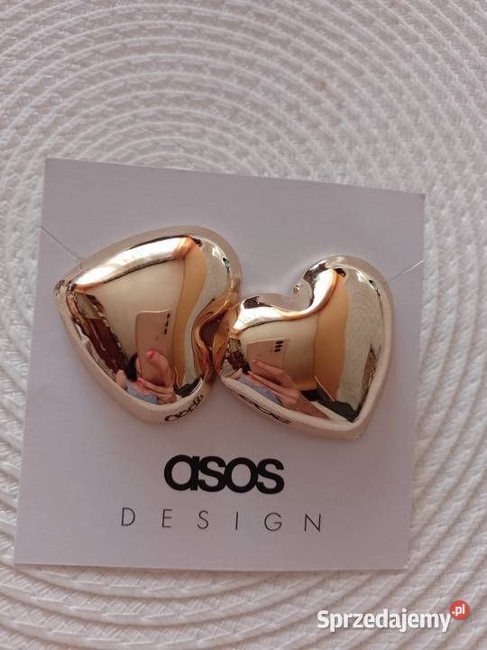 ASOS Ekskluzywne kolczyki z Londynu serca NOWE Dodatki Kraków