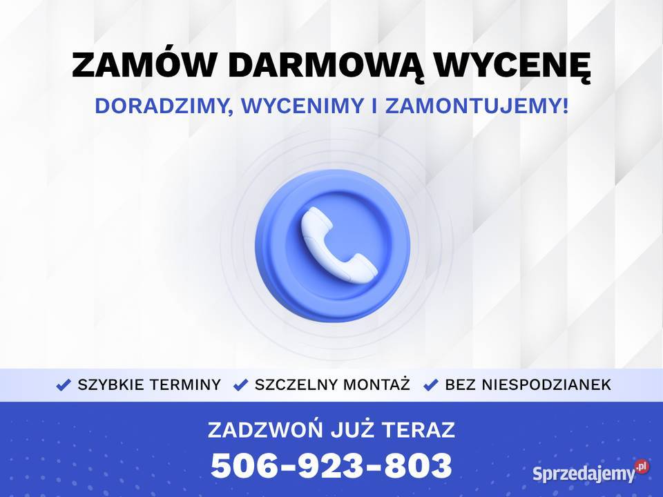 NOWE OKNA Z MONTAŻEM Darmowy Pomiar i Transport Włoszczowa
