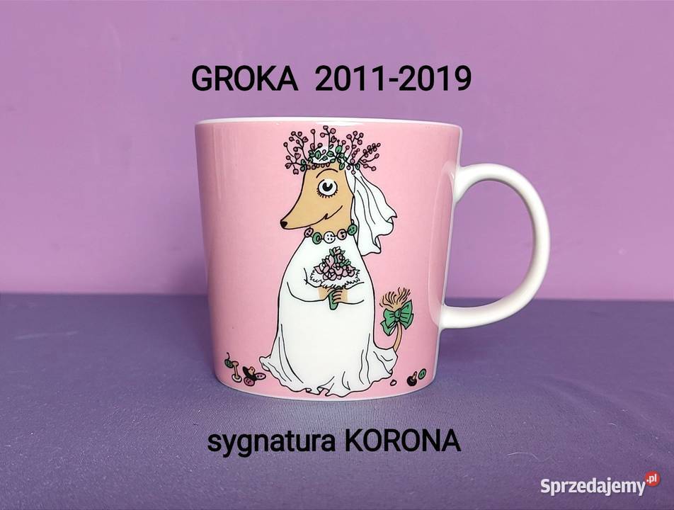 Muminki KUBEK Moomin Arabia Finland sygnatura Jasień