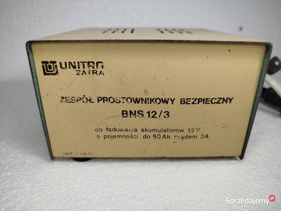 Zespół Prostownikowy Bezpieczny BNS 123 12V 3A łódzkie Zgierz