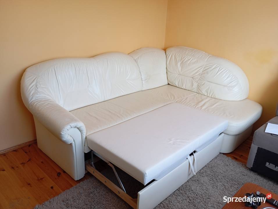 Narożnik skórzany z fotelem Szamotuły sprzedam