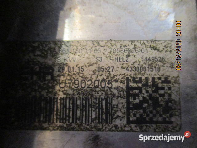 Podstawa filtra oleju MB Sprinter 22 70362379 Głowno