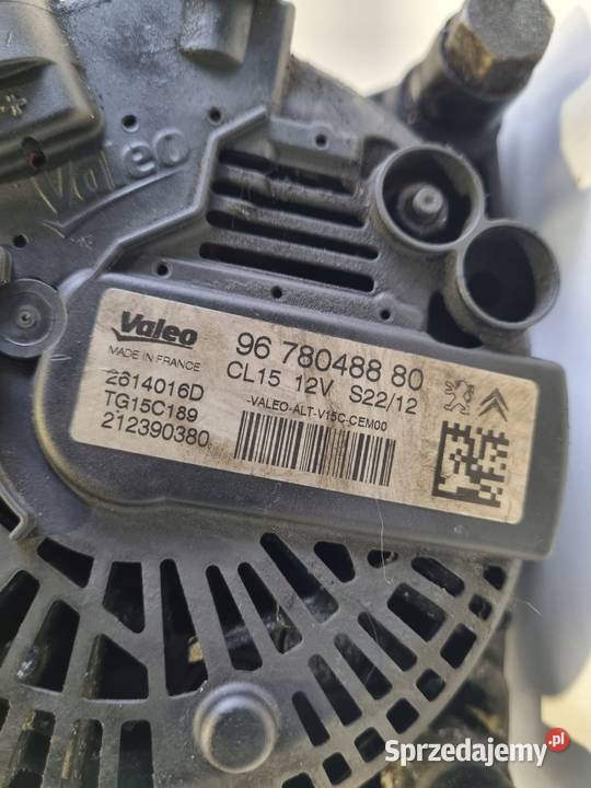 ALTERNATOR Peugeot 3008 16 HDI valeo 9678048880 lubelskie Rudka