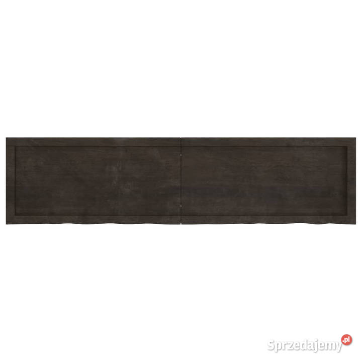 Półka ciemnobrązowa 160x40x24 wykończone drewno Warszawa