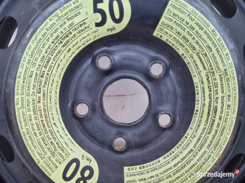 KOŁO DOJAZDOWE Audi A3 8V Golf VI dojazdówka Chełm