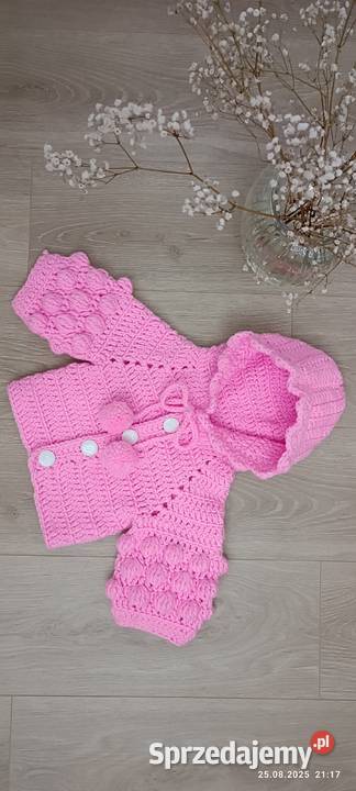 Sweterek niemowlaka rękodzieło bubbles pompony zachodniopomorskie Szczecin