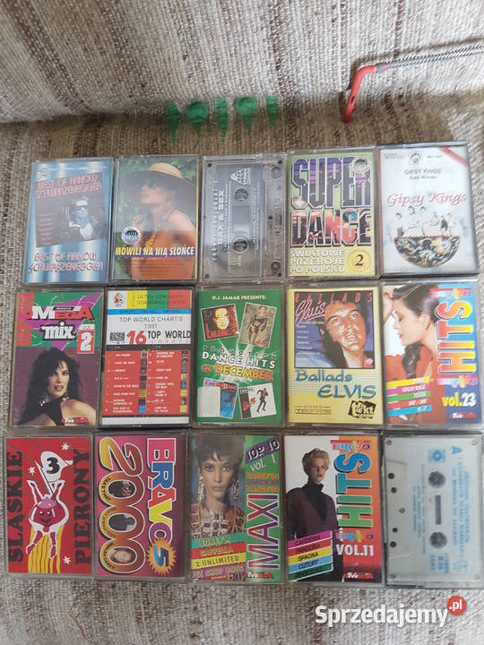 Zestaw 120 kaset magnetofonowych różni wykonawcy Kraków sprzedam