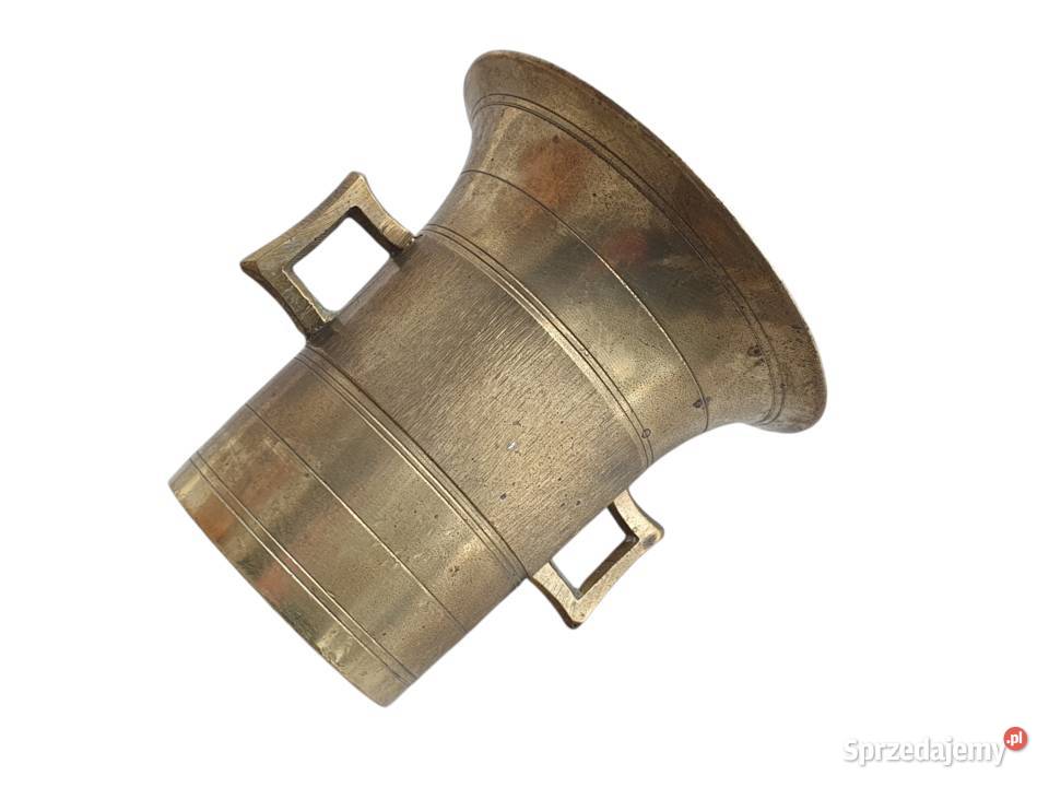 Stary mosiężny moździerz kuchenny lata 4050 Cieszyn