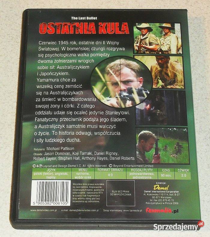 Film OSTATNIA KULA Oryginalna płyta DVD śląskie Gliwice