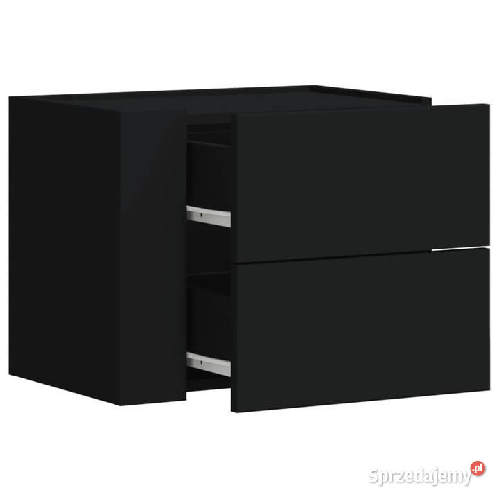 Wisząca szafka nocna czarna 45x30x35 WM848327 Warszawa sprzedam