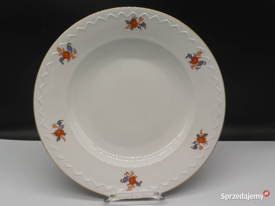 Olbrzymia PateraTalerz Środka Stołu SORAU Porcelana i szkło wielkopolskie Raszków