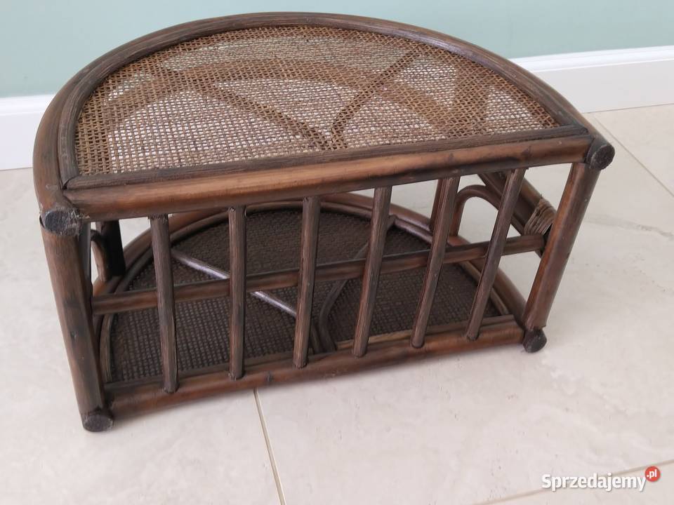 Gazetnik z ratanu stojak na gazety nowy Dekoracje i ozdoby Bytom sprzedam