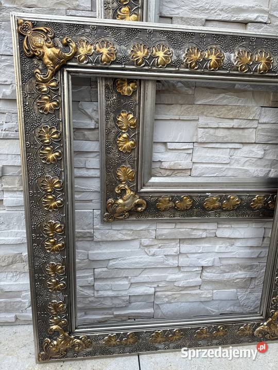 Stara drewniana rama rzeźbiona do lustra obrazu Długopole-Zdrój sprzedam