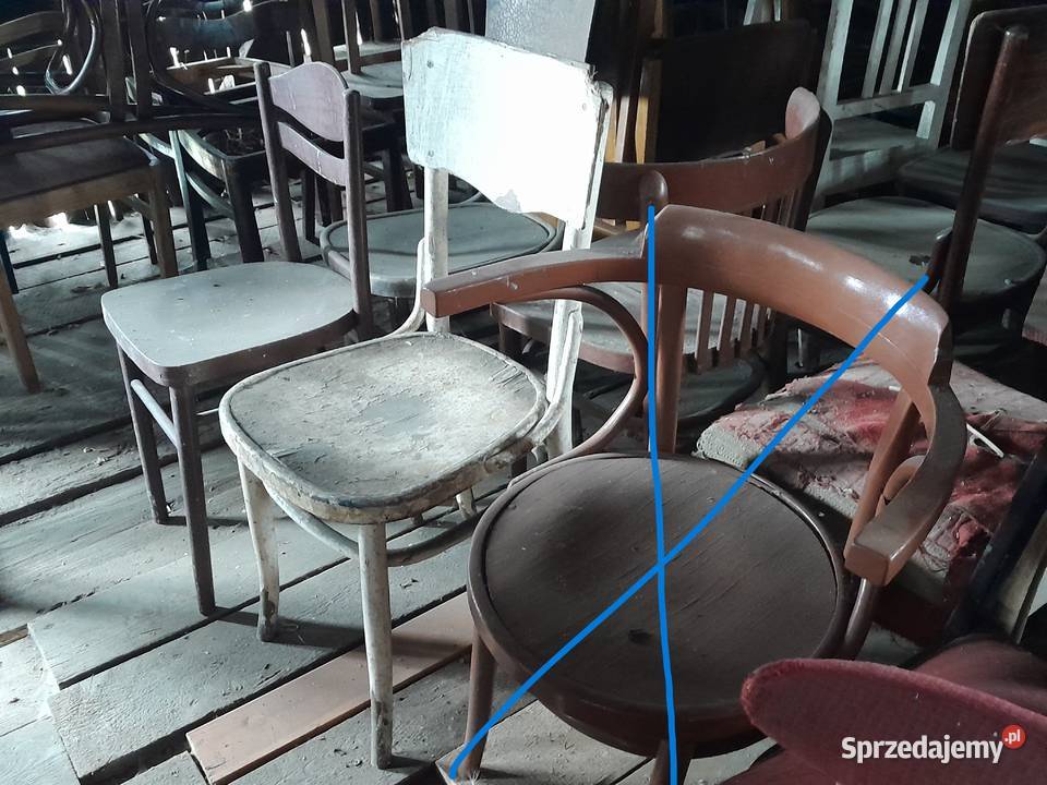 Wyprzedaż stare krzesła krzesło zabytek retro