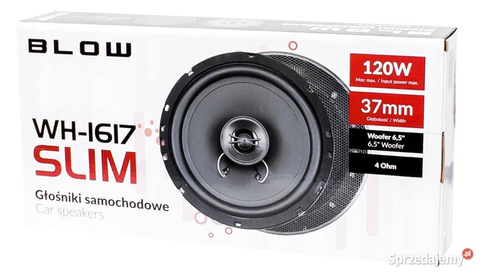 GŁOŚNIKI SAMOCHODOWE 165 BLOW 120W SLIM BUS 2 Moc 120 Białystok