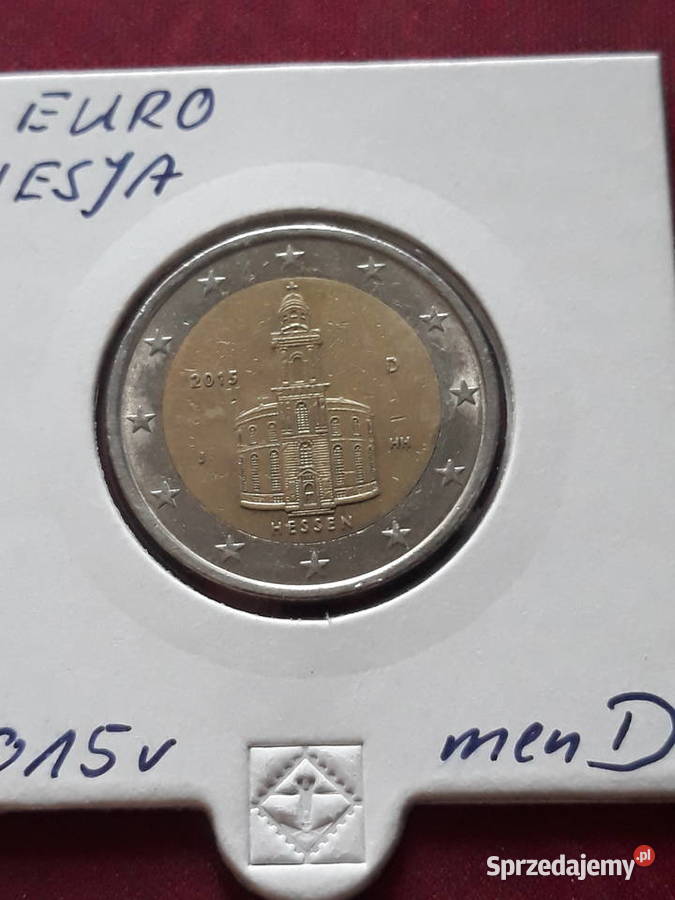 2 Euro Niemcy 2015 r Hesja men D Konin