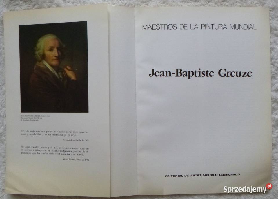 Album obrazów JeanBaptiste Greuze hiszpańsku