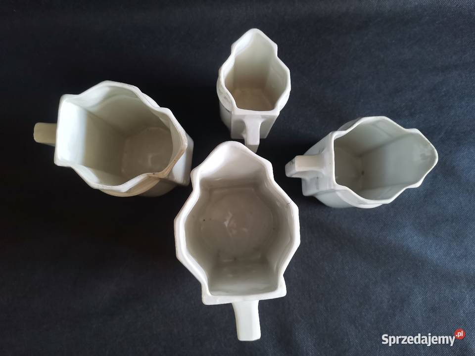 Stara przedwojenna porcelana 4 dzbanki Secesja Katowice sprzedam