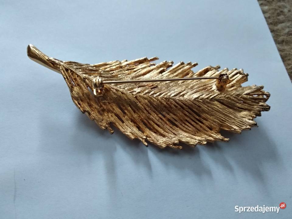 broszka liść Poznań sprzedam