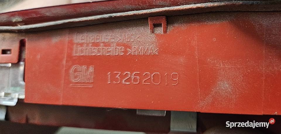 OPEL ASTRA J IV 4 TRZECIE ŚWIATŁO STOP 13262019 Międzychód