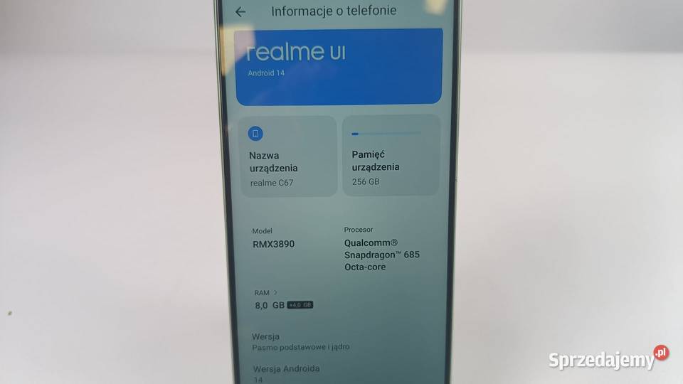 Smartfon REALME C67 8256GB Pozostałe Katowice