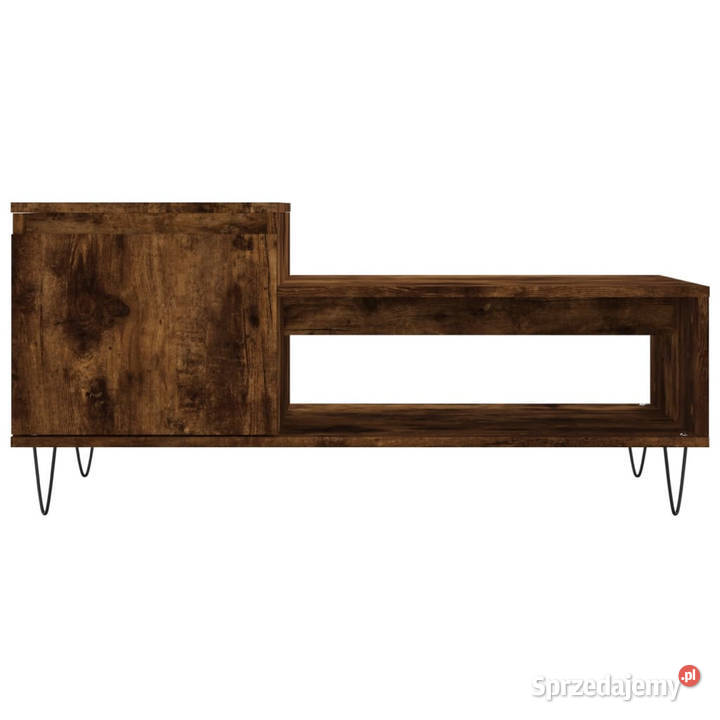 Stolik kawowy przydymiony dąb 100x50x45 WM830833 Stoły Stoły