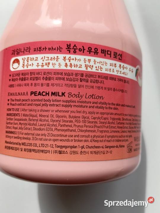 Kwailnara Peach Milk Body Lotion 560 g balsam do