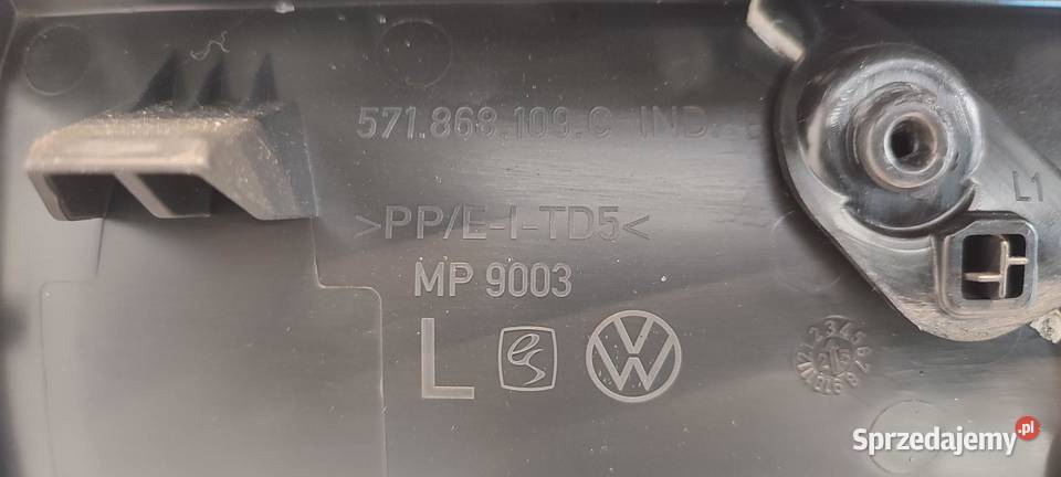 VW TAYRON BOCZEK DRZWI LEWY PRZÓD 57M867011H Tapicerki samochodowe