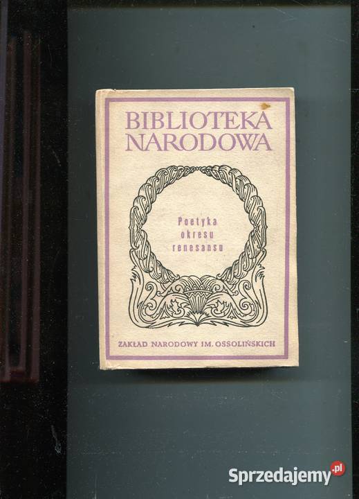Poetyka okresu renesansu Antologia Pozostałe