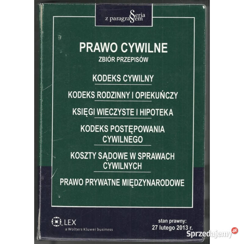 Prawo Cywilne Zbiór Przepisów Łódź