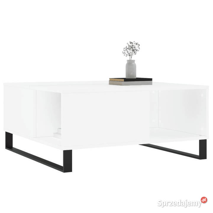 Stolik kawowy biały 80x80x365 materiał mazowieckie Warszawa
