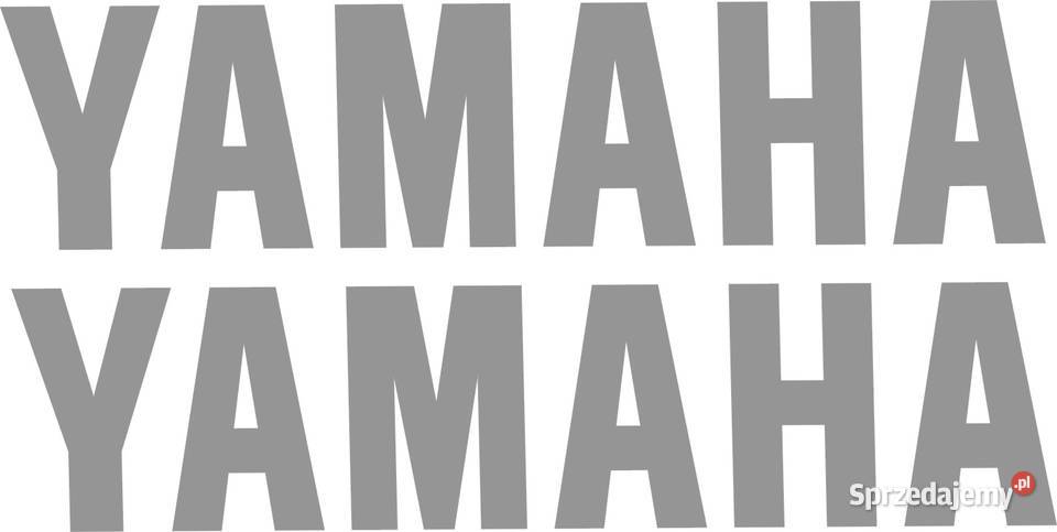 YAMAHA 40x9 srebrne naklejki na motocykl