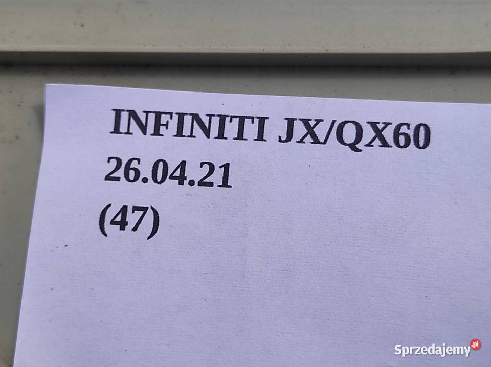 OSŁONA BAGAŻNIKA LEWA INFINITI QX60 JX wielkopolskie Nowy Tomyśl