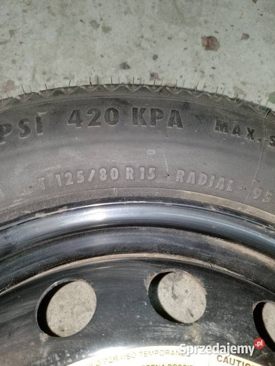 Koło zapasowe dojazdowe R15 Fiat podkarpackie Nowa Sarzyna