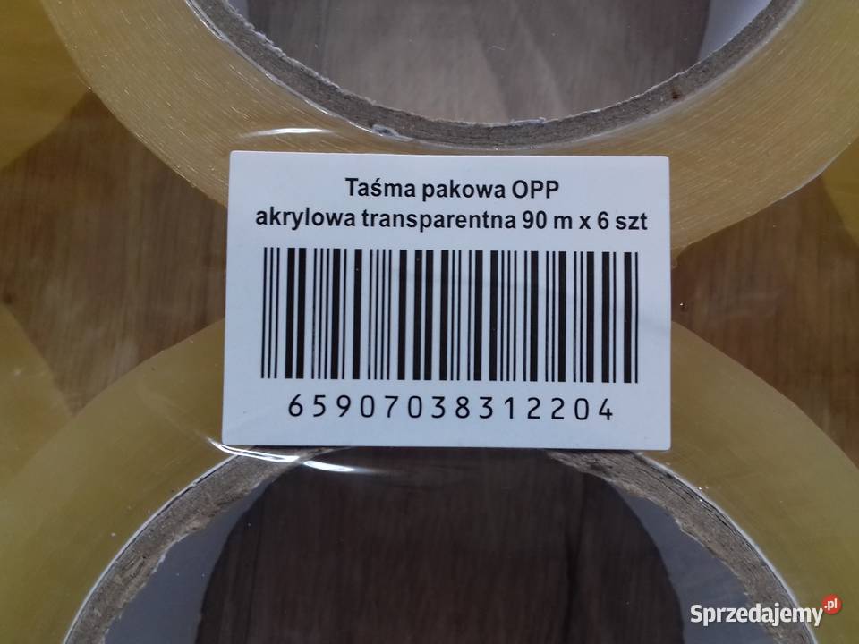6x Taśmy pakowe przylepne przezroczyste 48mmx90m Bydgoszcz