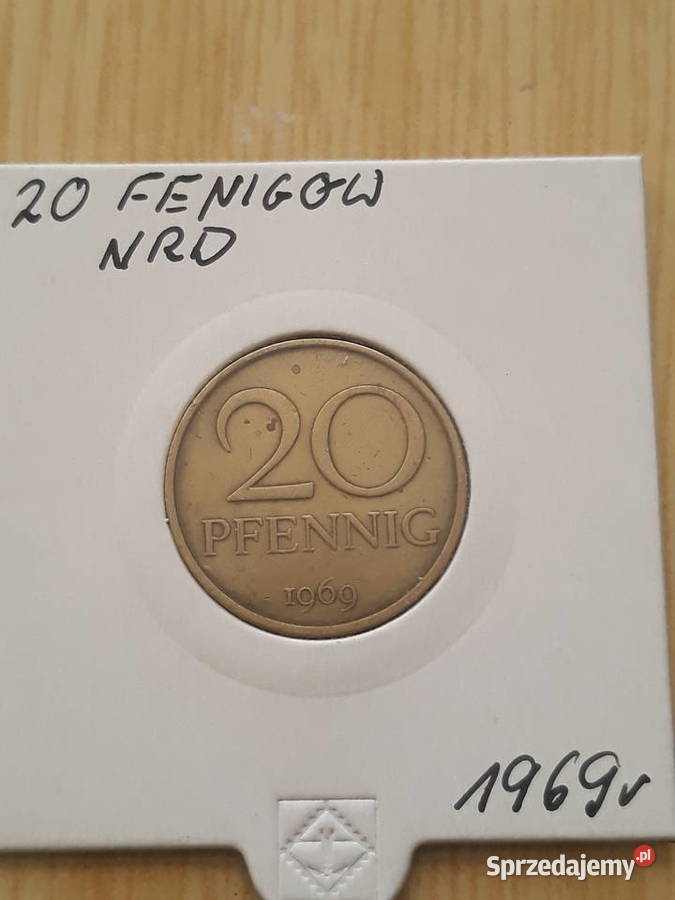 20 Fenigów NRD 1969 r wielkopolskie Konin