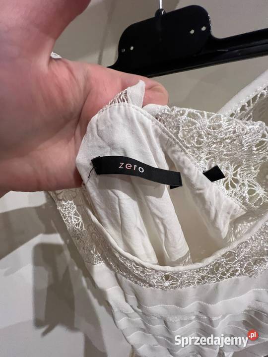 Piękna biała Ala weselna sukienka zero ML pomorskie