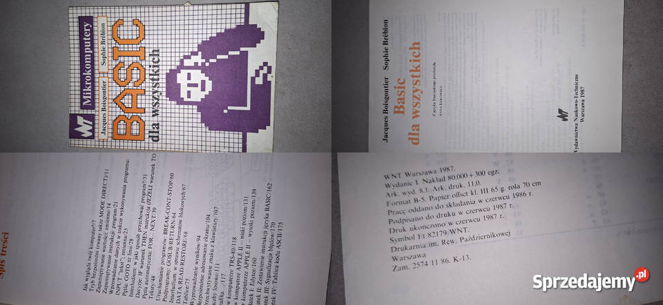 Basic wszystkich WNT 1987 r Książka wielkopolskie Poznań