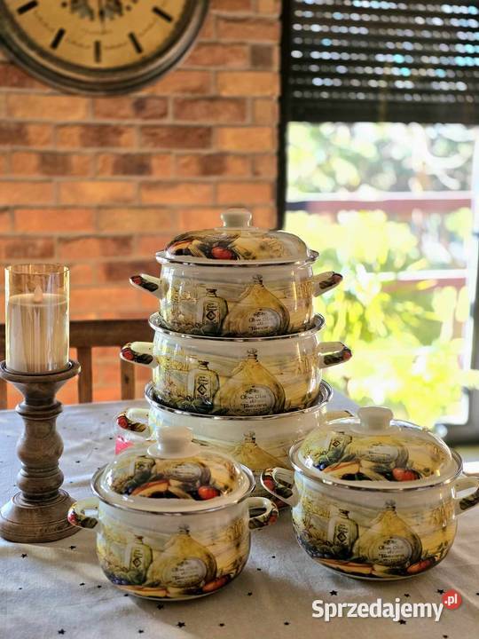 199 Garnki duże emalia worki Zabrze sprzedam