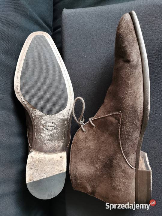 Półbuty Cuoio Genuino Skóra Naturalna Zamsz 44 Łódź sprzedam