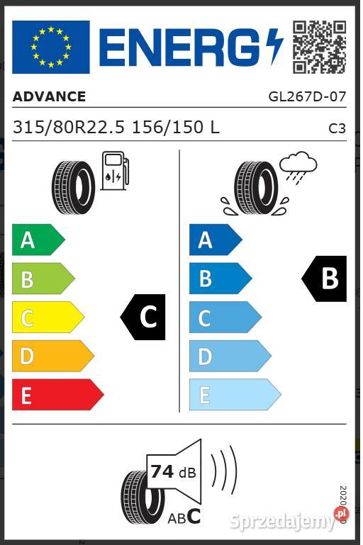 ADVANCE GL267D 31580 R225 Opony napędowe kostka Zarębki