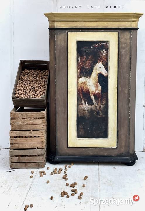 Szafa vintage jednodrzwiowa shabby chic 115cm Przeworsk sprzedam