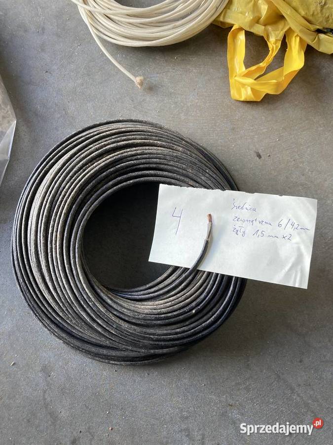 Kabel w oplocie bawełny starodawny Nsu BMW DKW