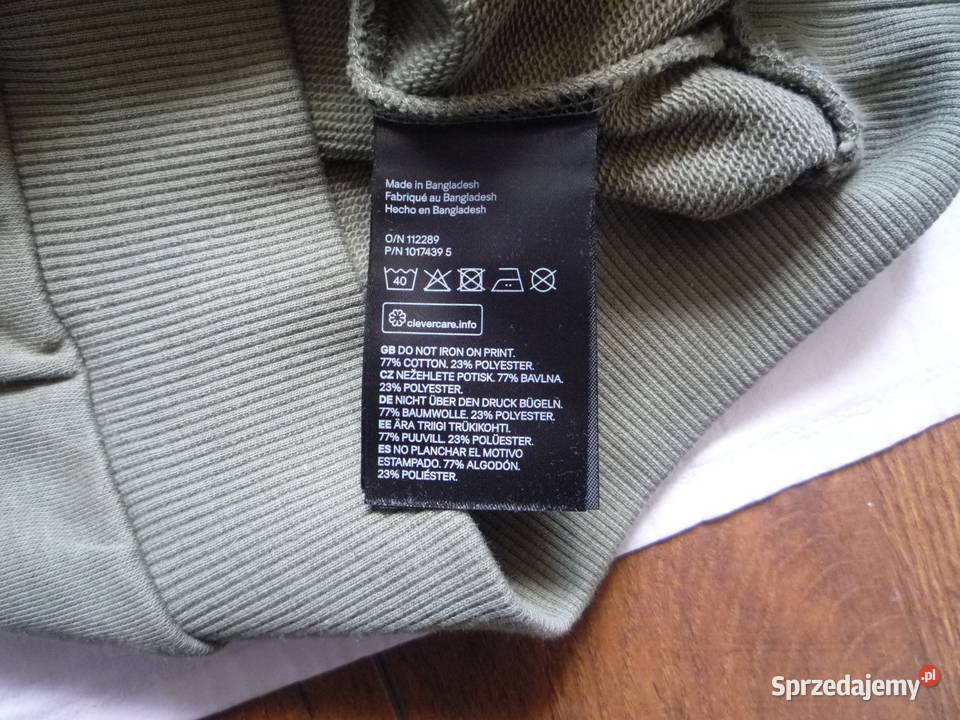 Nowa HM 134140 Bluza Zielona w pady zielony Szczecin