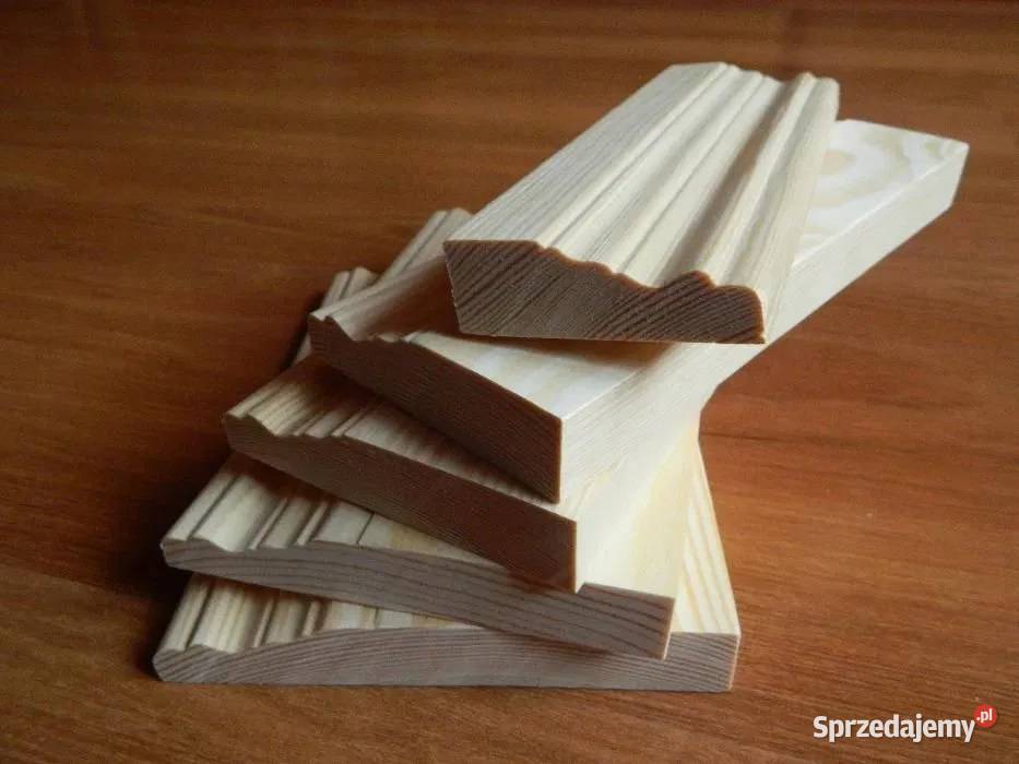 Listwa wykończeniowa drewniana frezowana sosnowa Narew