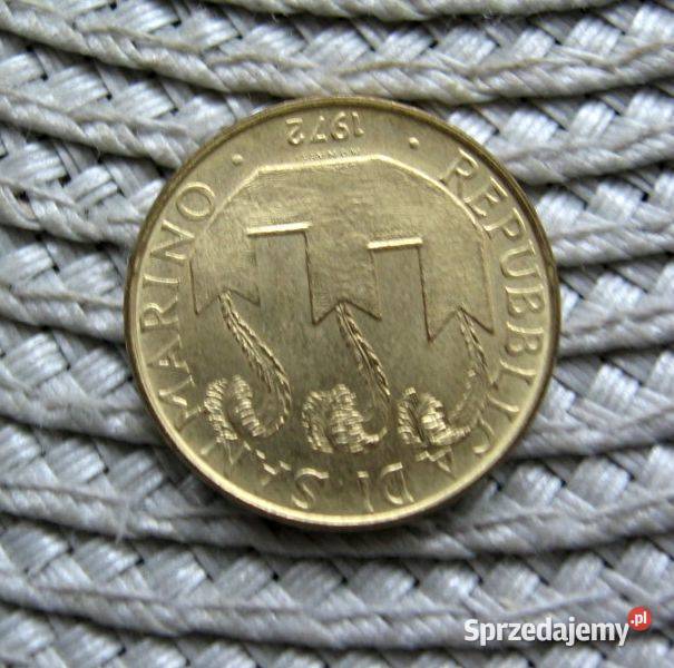 San Marino 20 Lirów 1972r Ładna