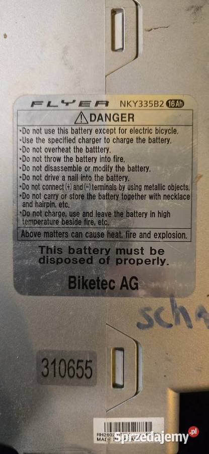 Akumulator do roweru 26v